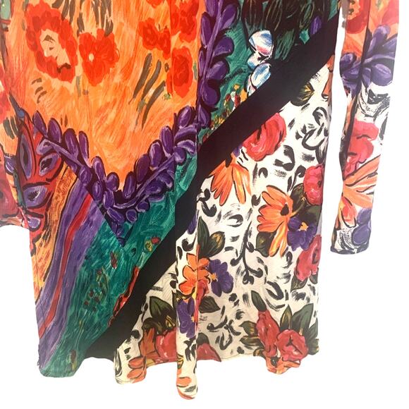 Vintage Carole Little Retro Short Dress 4  A Line  Boho Mod 70’s Hippie Festival - Picture 4 of 8